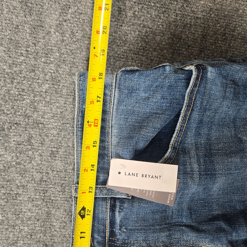 Lane Bryant Boyfriend Jeans Womens 14 Blue New Mid-Rise Cuffed Denim NWT - Picture 10 of 15